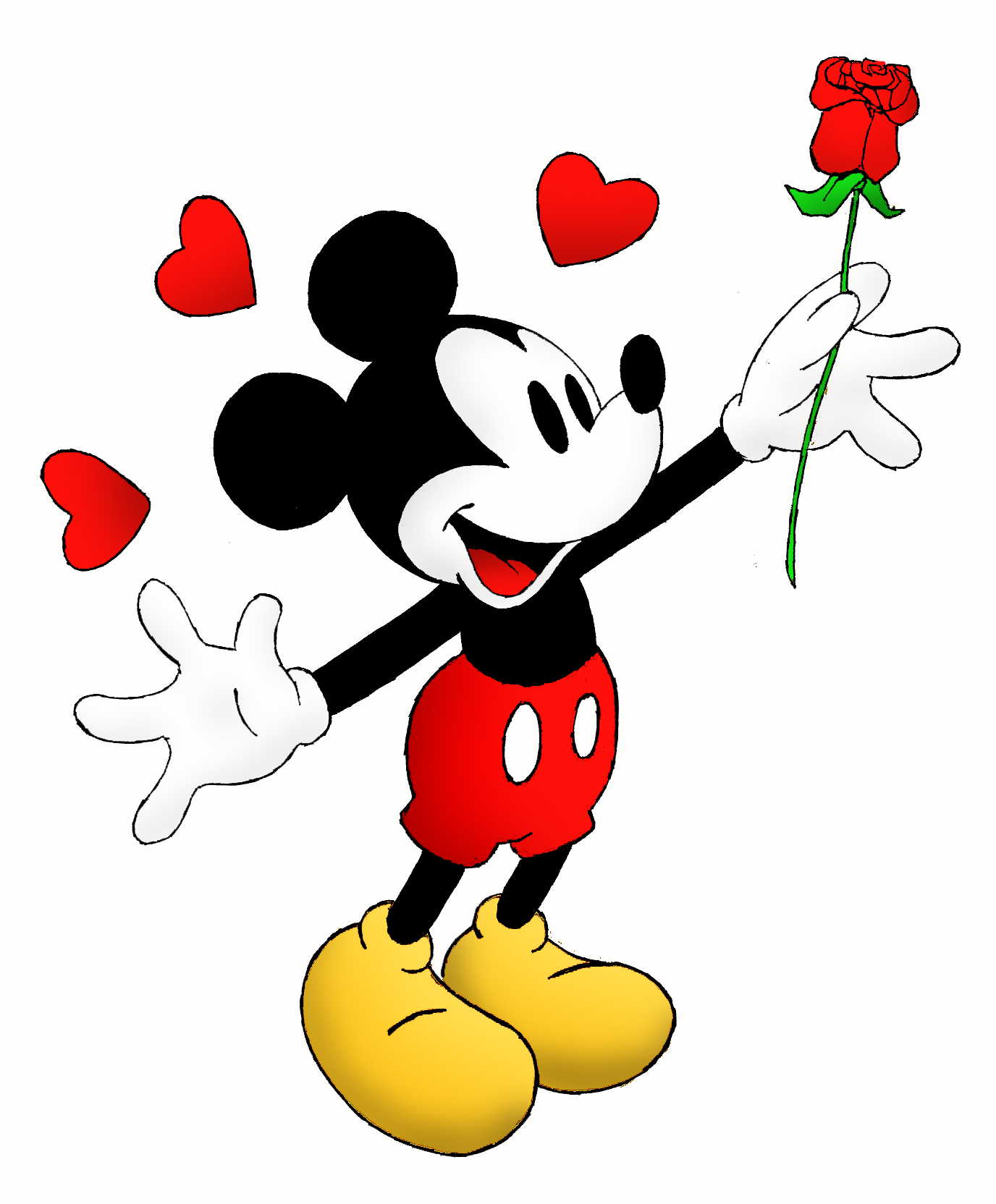 Disney Mickey Mouse Clip Art Images Disney Clip Art - Mickey Mouse Valentines - HD Wallpaper 