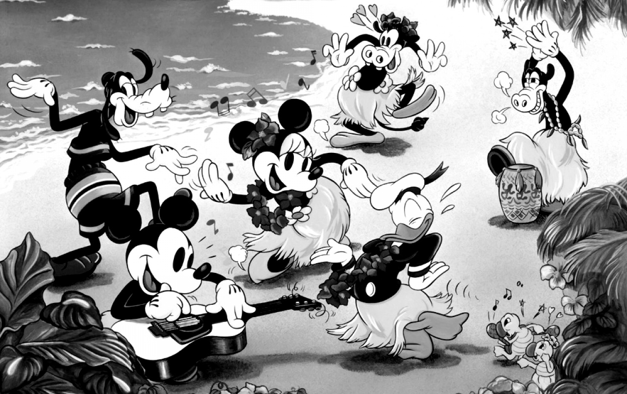 The Mickey Mouse Gang Wallpapers - Vintage Black And White Cartoon - HD Wallpaper 