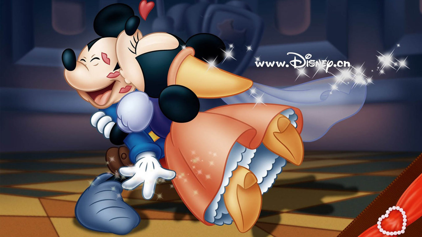 Mickey And Minnie - HD Wallpaper 