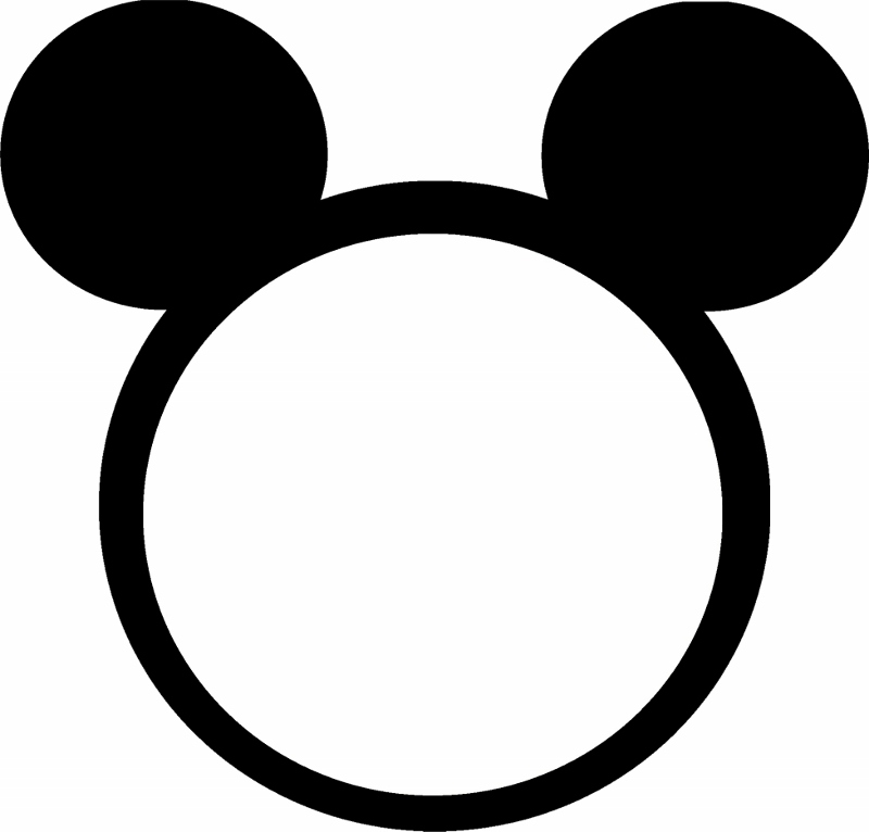 Mickey Mouse Head Printable Mickey Mouse Ears Template Mickey Mouse Ears Black And White 800x766 Wallpaper Teahub Io