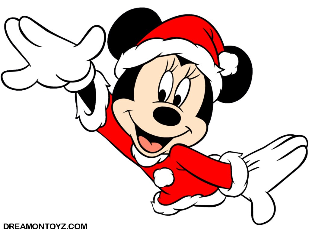 Minnie Mouse Christmas Drawing - HD Wallpaper 