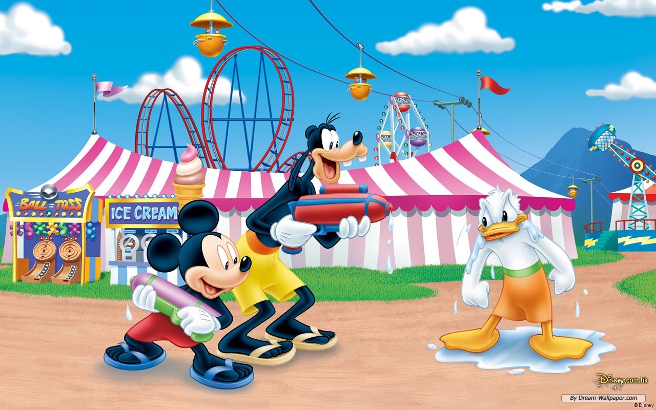 Free Cartoon Wallpaper - Disney Summer - HD Wallpaper 