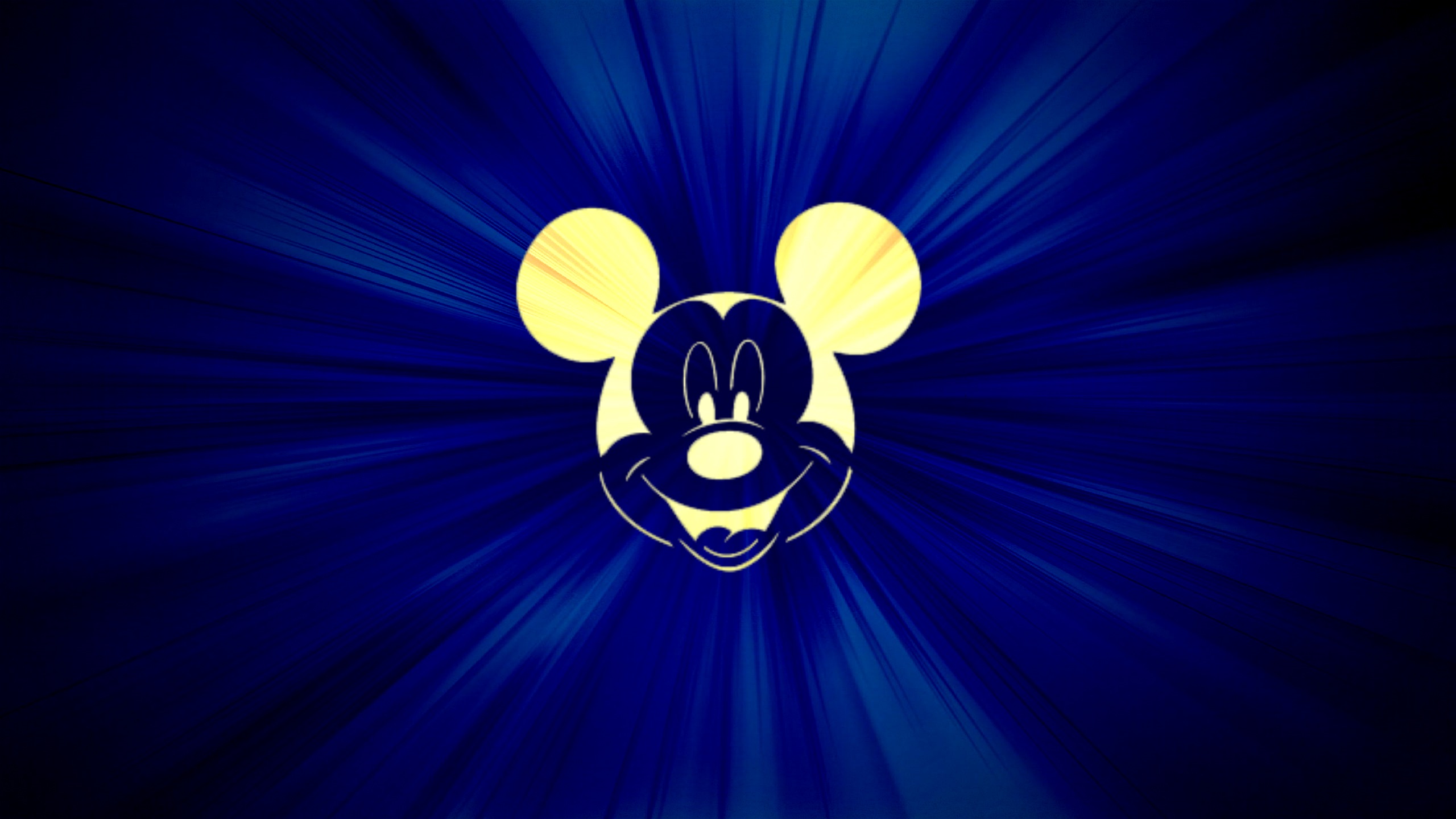 Mickey Mouse Wallpaper Blue Background - HD Wallpaper 