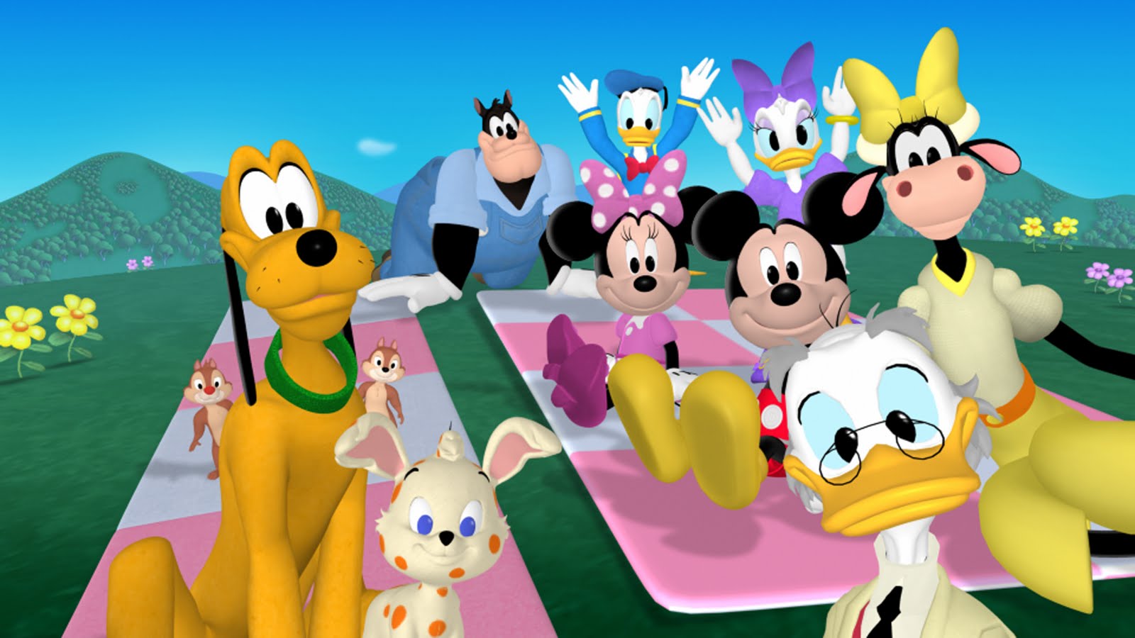 Wallpapers De Mickey - Personajes De La Casa De Mickey Mouse - HD Wallpaper 