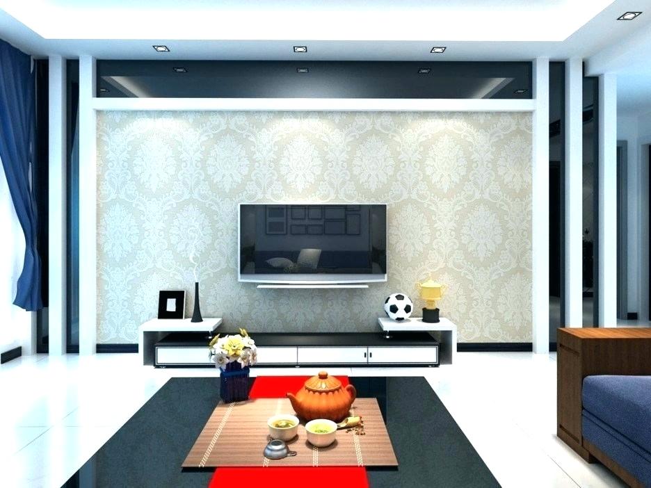 Living Room Wall Beautiful Design Luxurious With On - Modern Tv Wall Decor - HD Wallpaper 