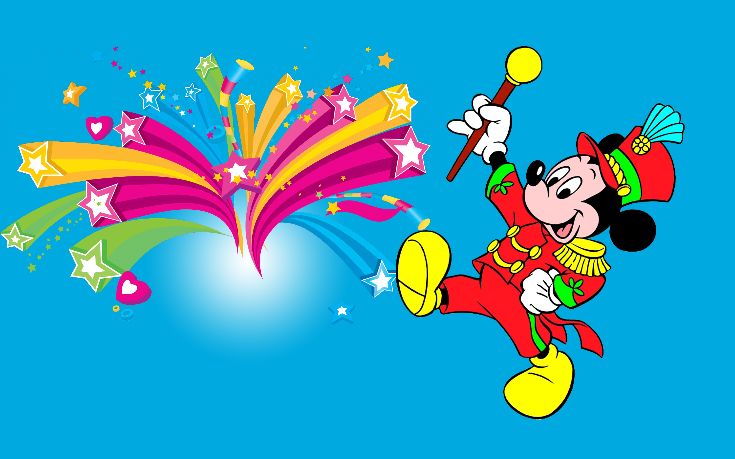 Mickey Celebrating - HD Wallpaper 