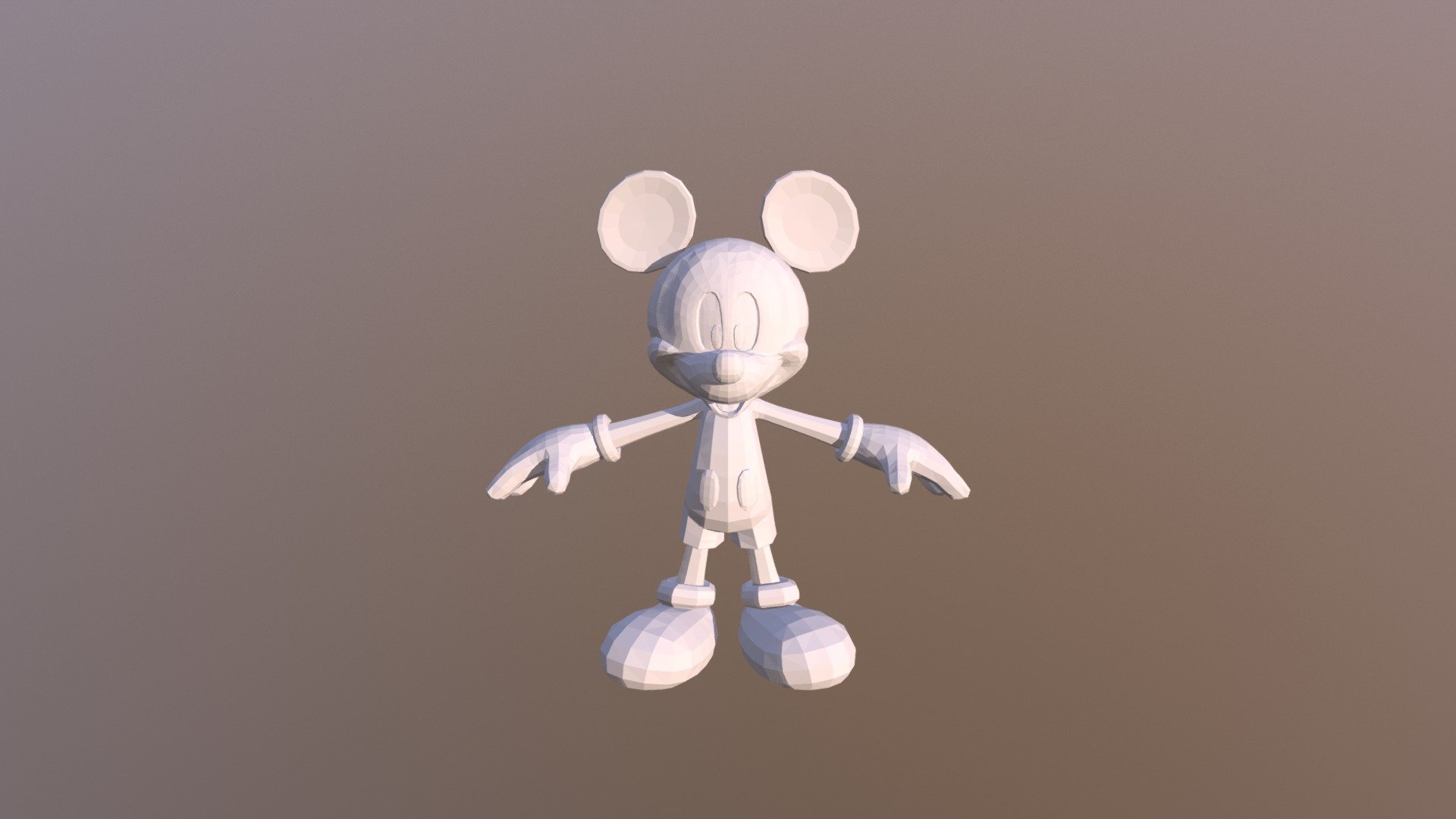 Mickey Mouse Model 3d - HD Wallpaper 