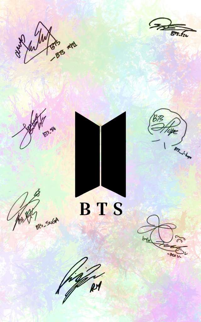 User Uploaded Image - Bts Wallpaper With Signature - 640x1024 Wallpaper -  