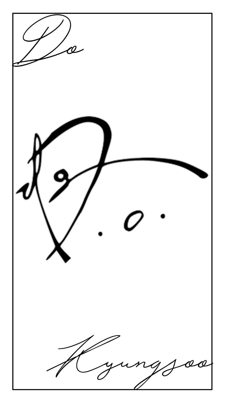 O #do #kyungsoo #wallpaper #white #signature - Do Kyung Soo Signature - HD Wallpaper 