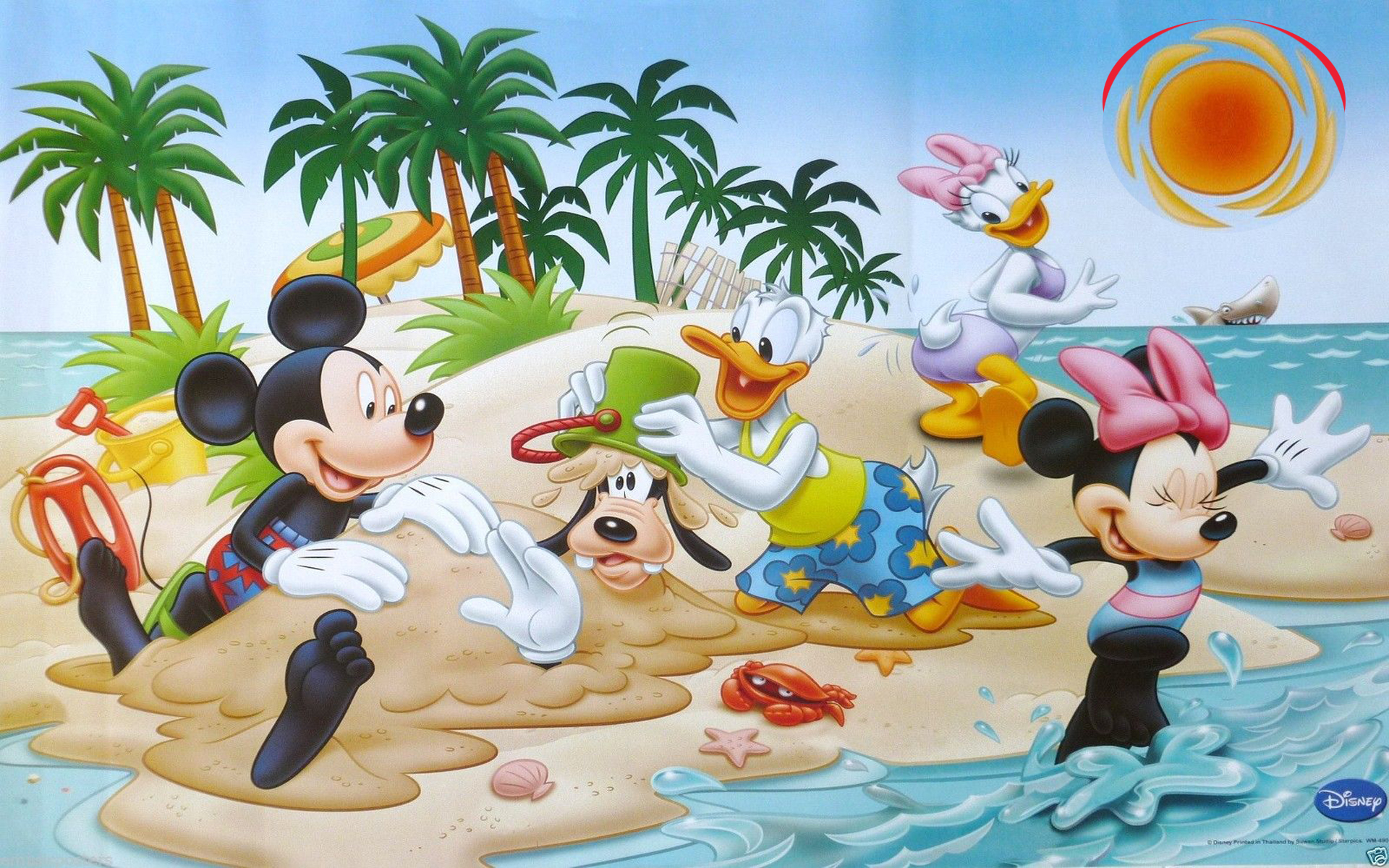 Mickey Mouse Pool Party Birthday Invitations - HD Wallpaper 