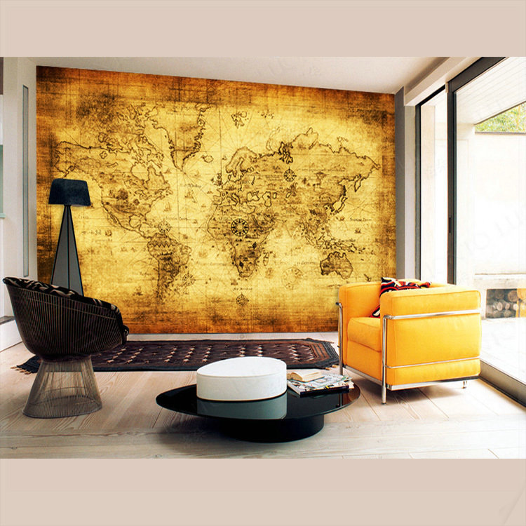 Put Your Tv On The Map, Or To Be More Precise, Behind - Ancient Map Of The World - HD Wallpaper 