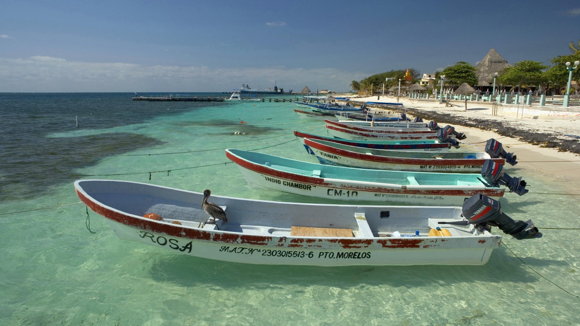 Mexico Fishing Boats - HD Wallpaper 