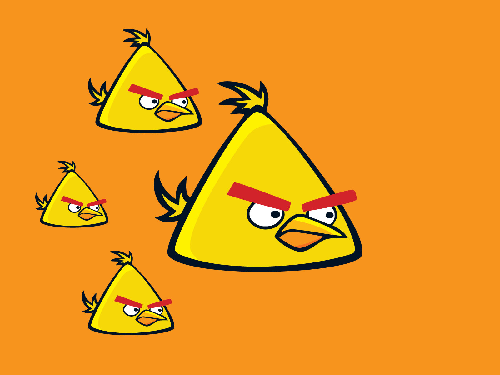 Free Yellow Angry Bird Wallpaper - HD Wallpaper 
