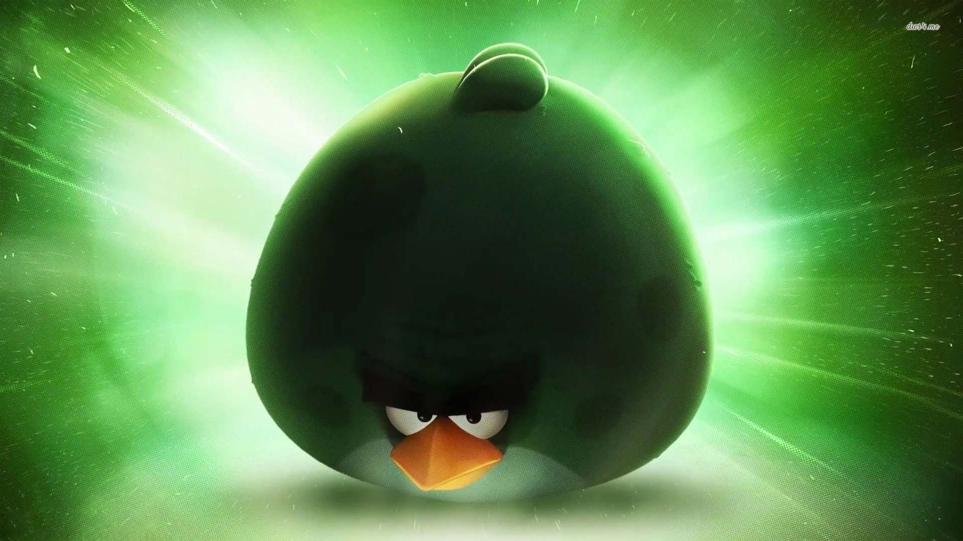 Angry Birds Space Green Bird Hd - HD Wallpaper 