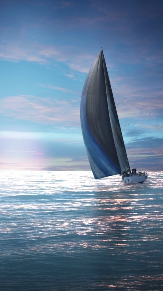 Sailing Boat Hd Iphone Wallpaper - Ship In Ocean Quotes - HD Wallpaper 