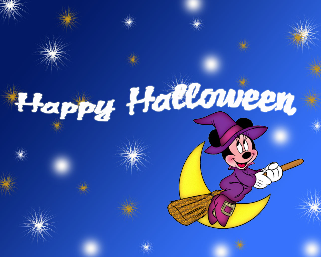 Minnie Mouse Halloween - HD Wallpaper 