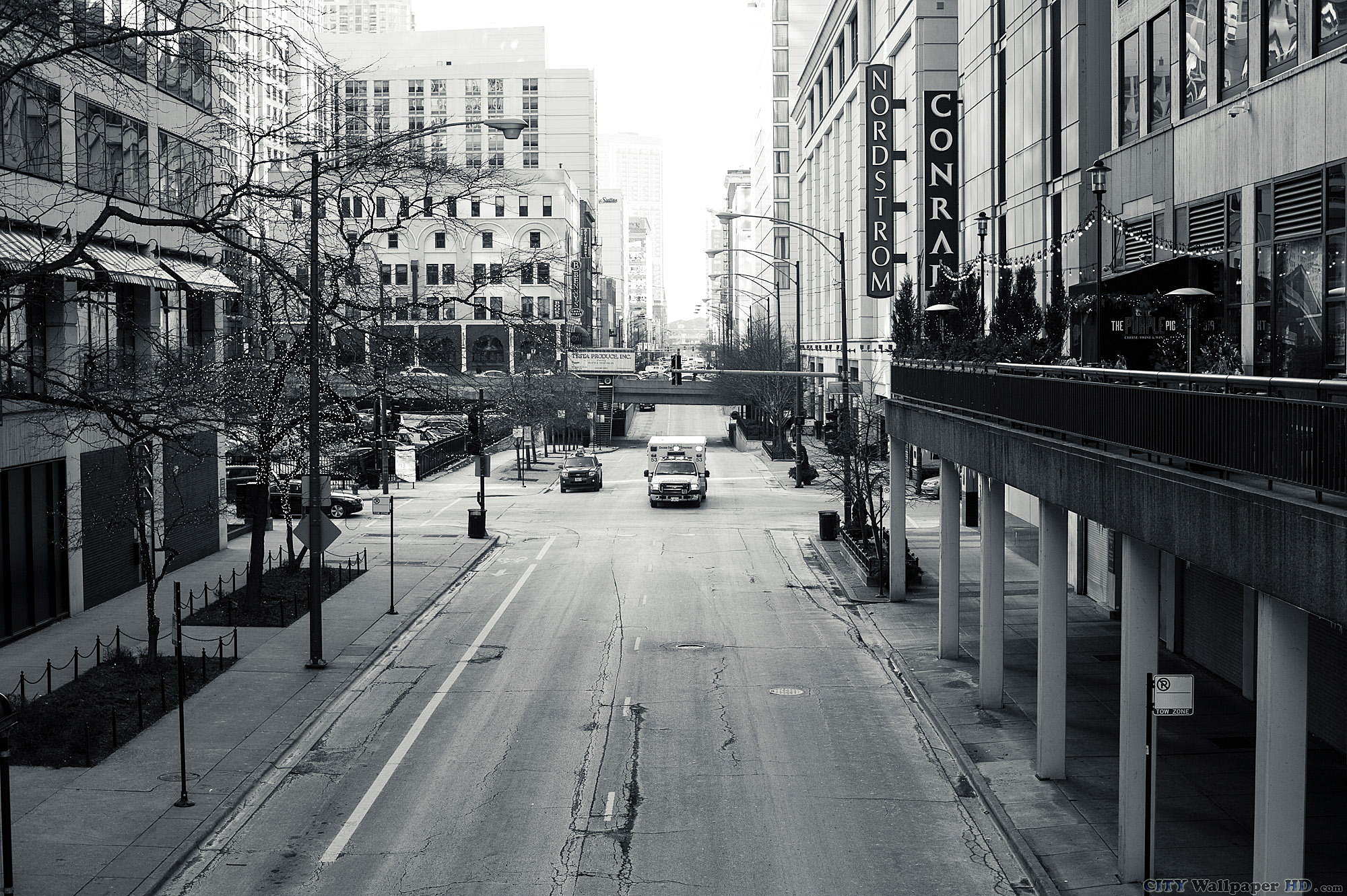 Chicago Black And White Wallpaper - Black And White Chicago - HD Wallpaper 