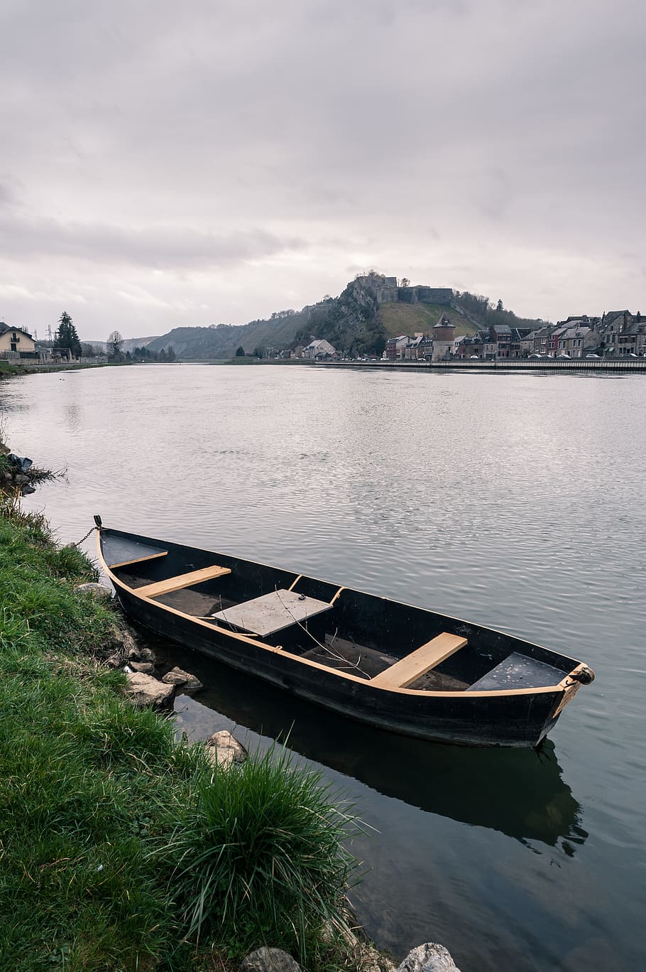 France, Givet, City Of Givet, Castle, Medieval, Fishing, - Skiff - HD Wallpaper 