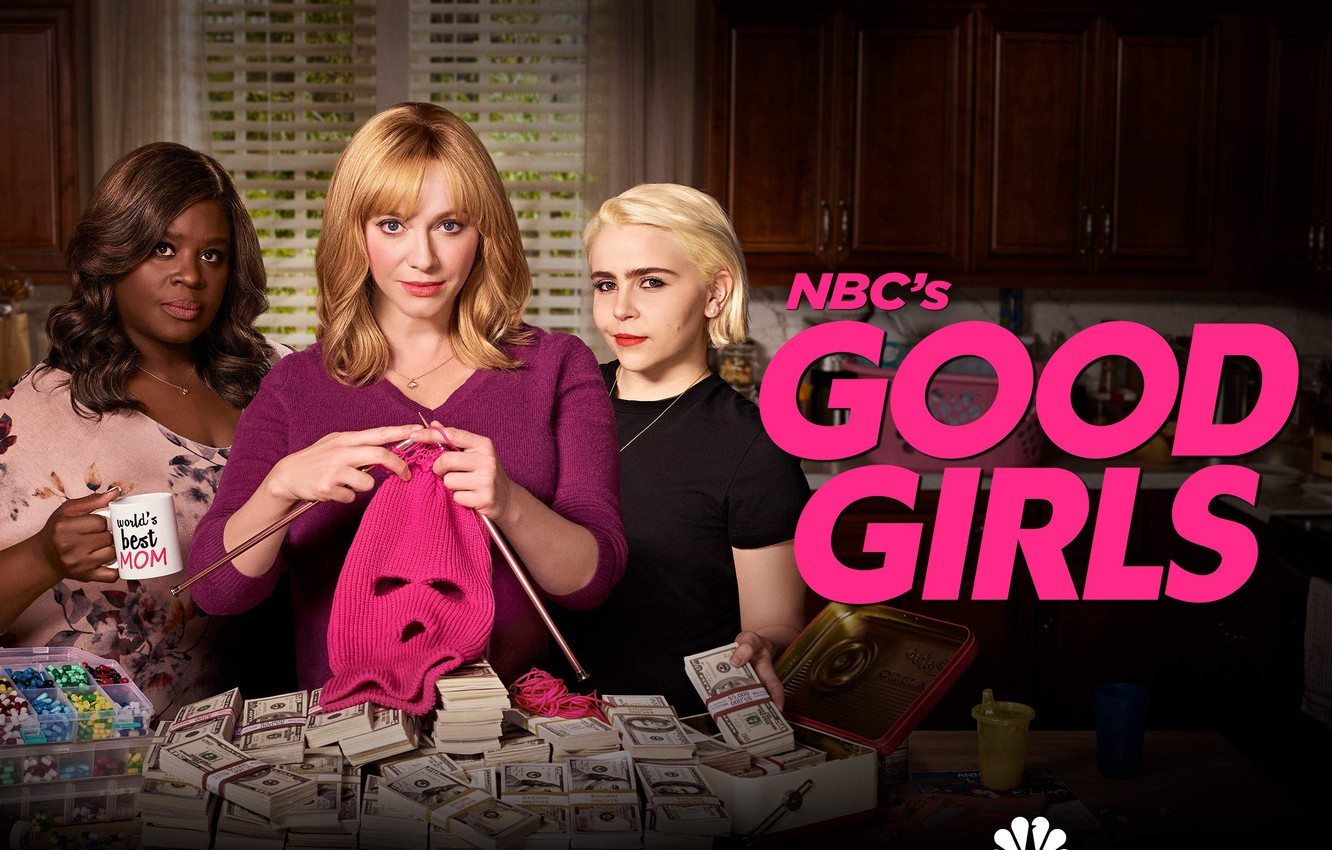 Photo Wallpaper Look, Money, Mask, Actors, The Series, - Good Girls Season 2 - HD Wallpaper 