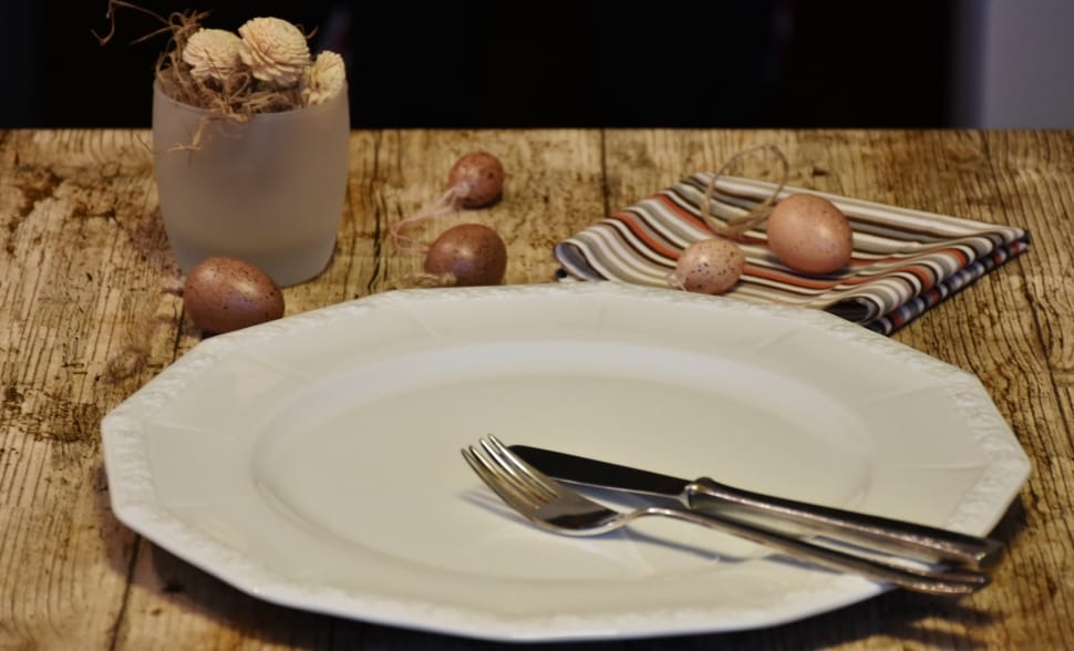 Knife And Fork - จาน ว่าง - HD Wallpaper 