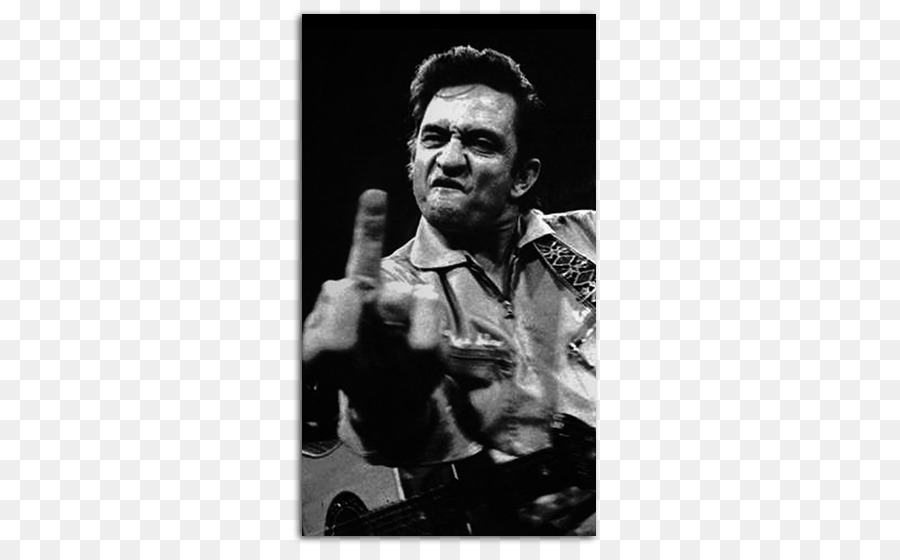 Johnny Cash Middle Finger Wallpaper - Johnny Cash Iphone X - HD Wallpaper 