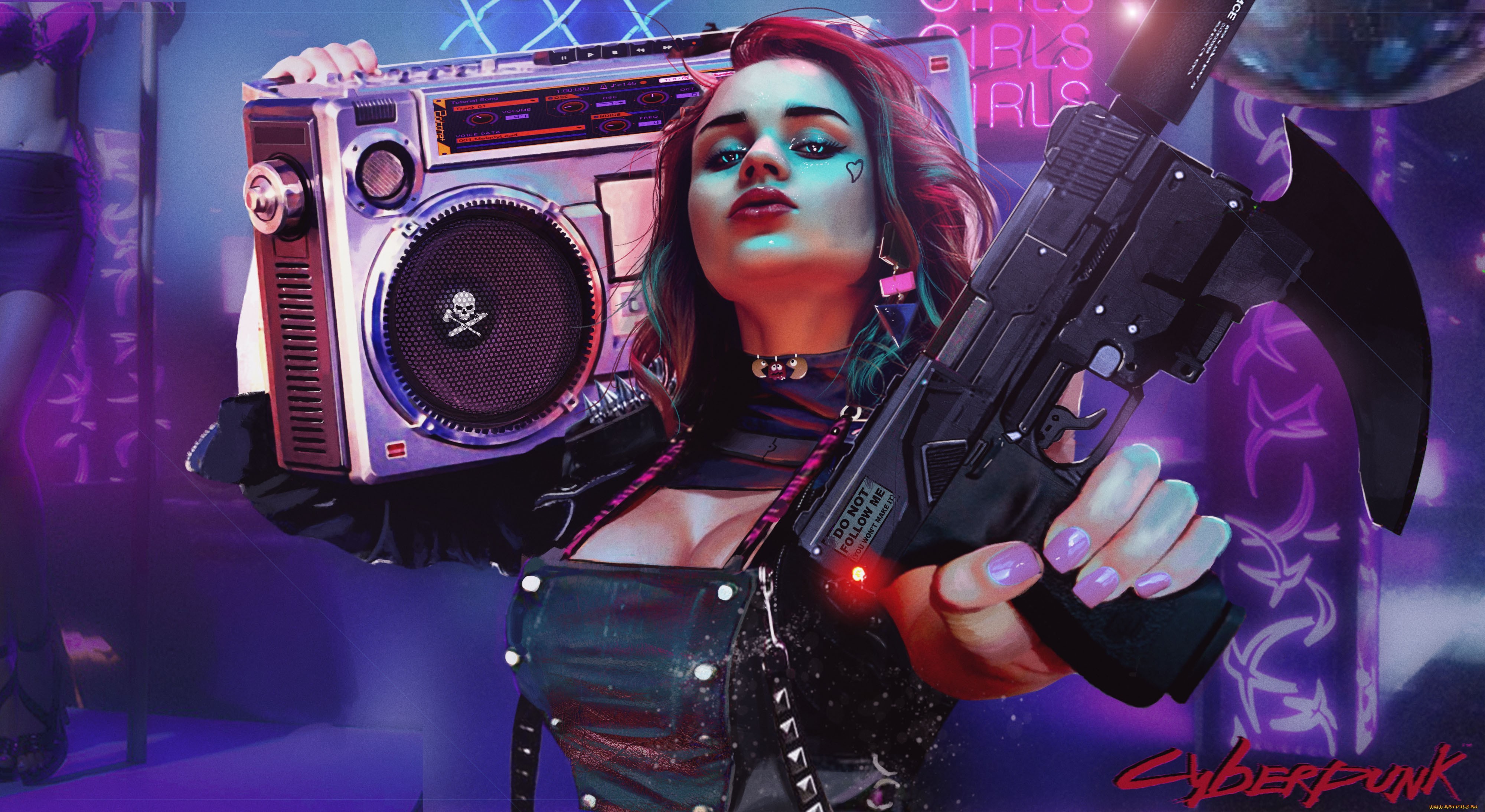 Cyberpunk Girl Wallpaper 4k - HD Wallpaper 