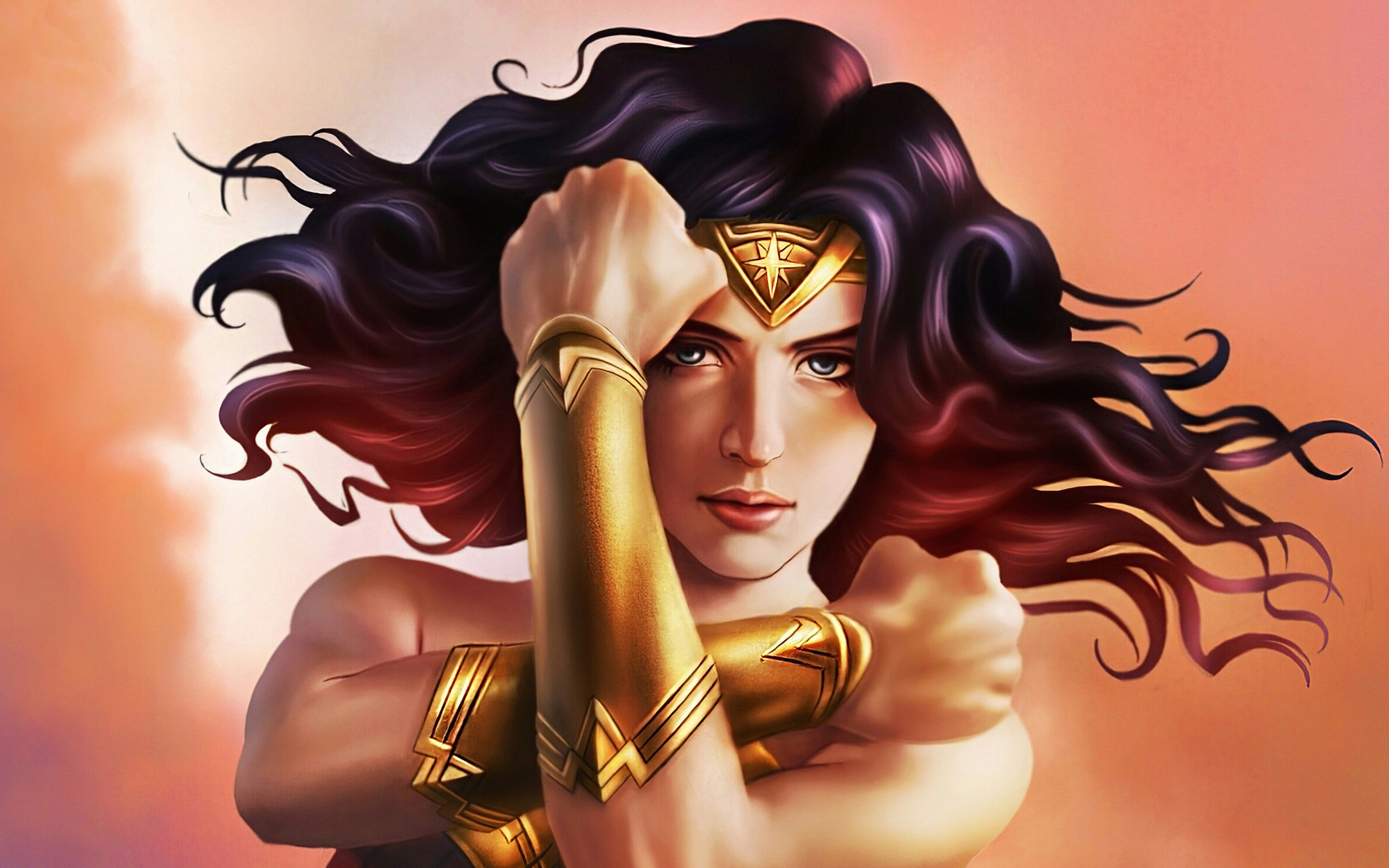 Wonder Woman Comic Art - HD Wallpaper 