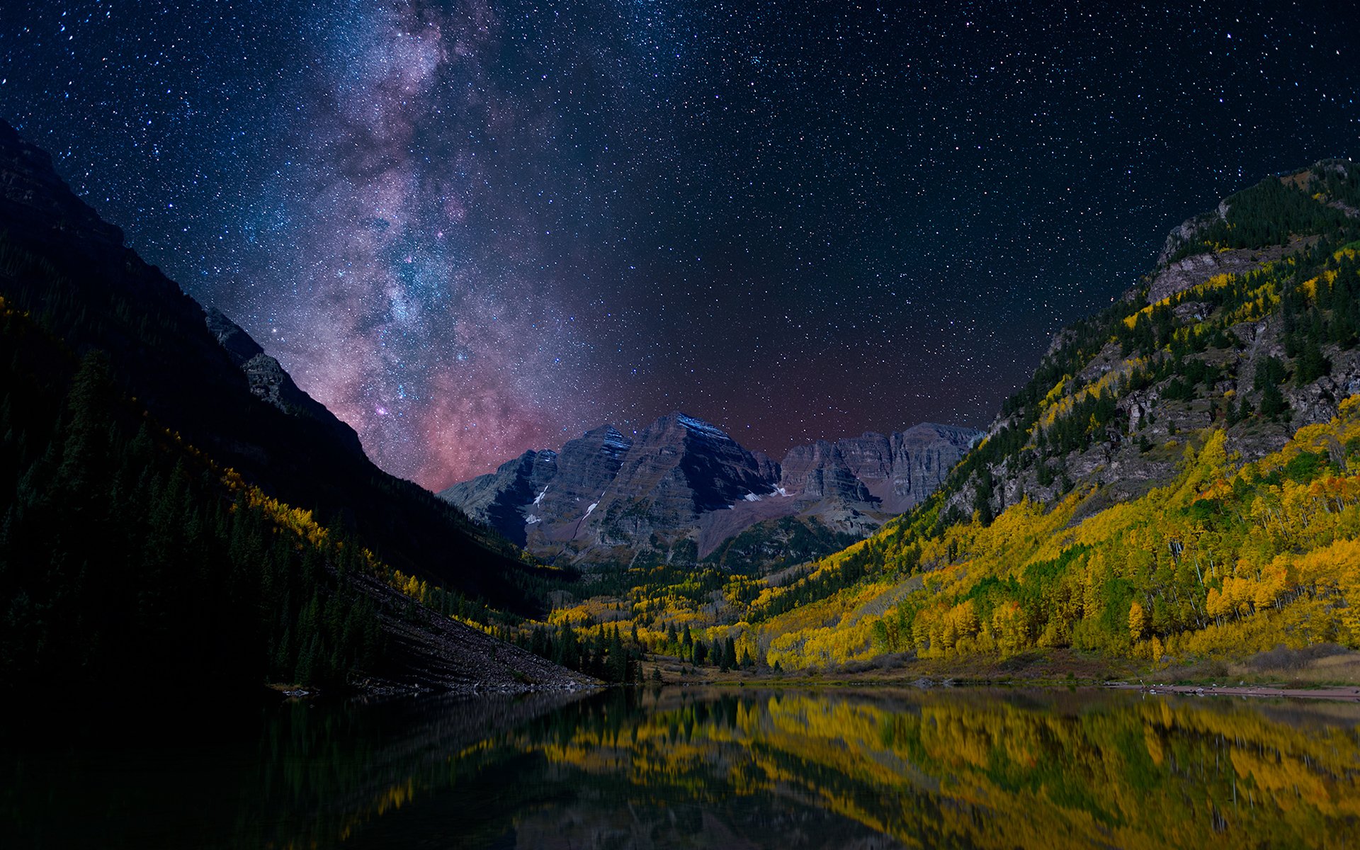 Maroon Bells - HD Wallpaper 