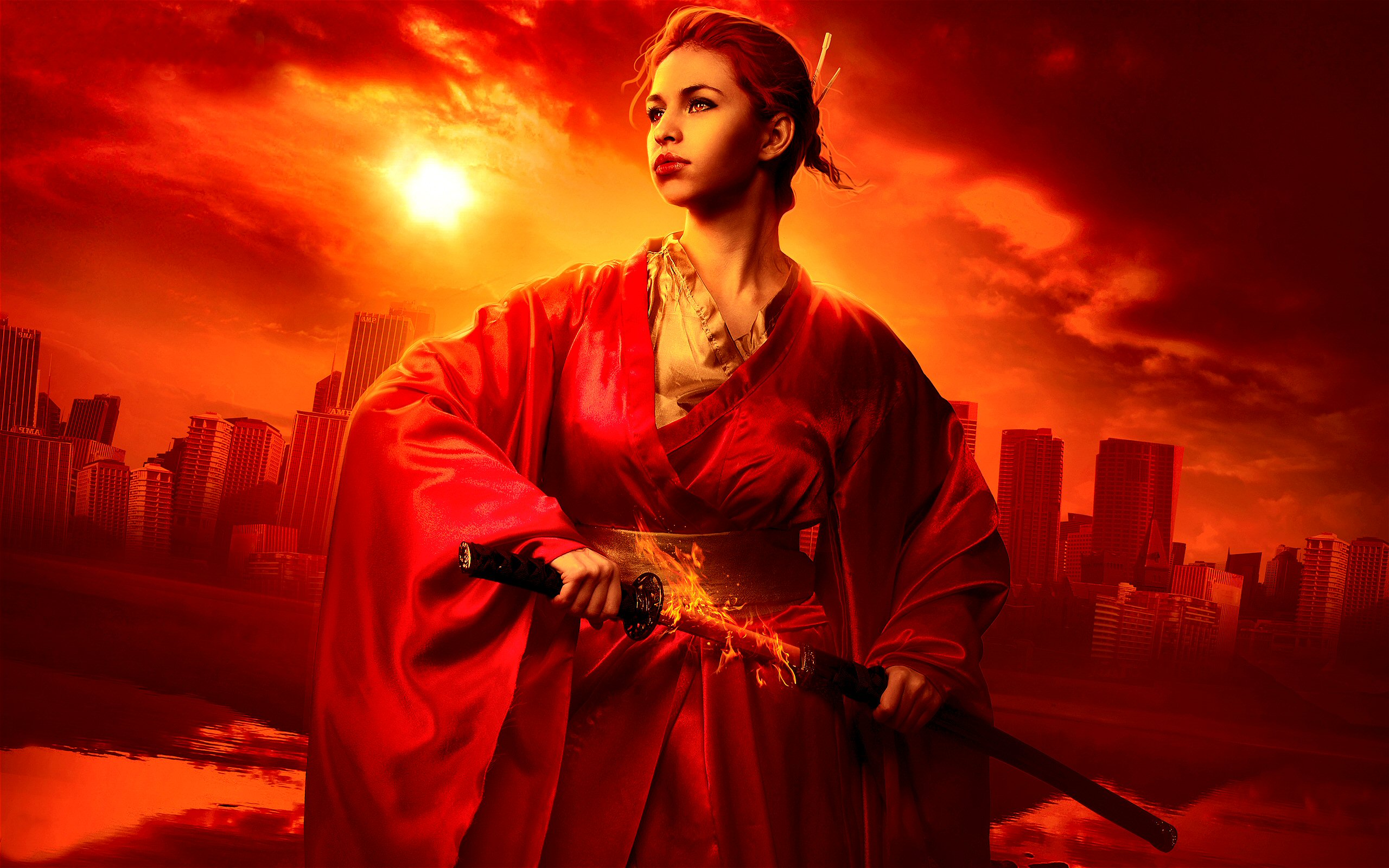 Warrior Red - HD Wallpaper 