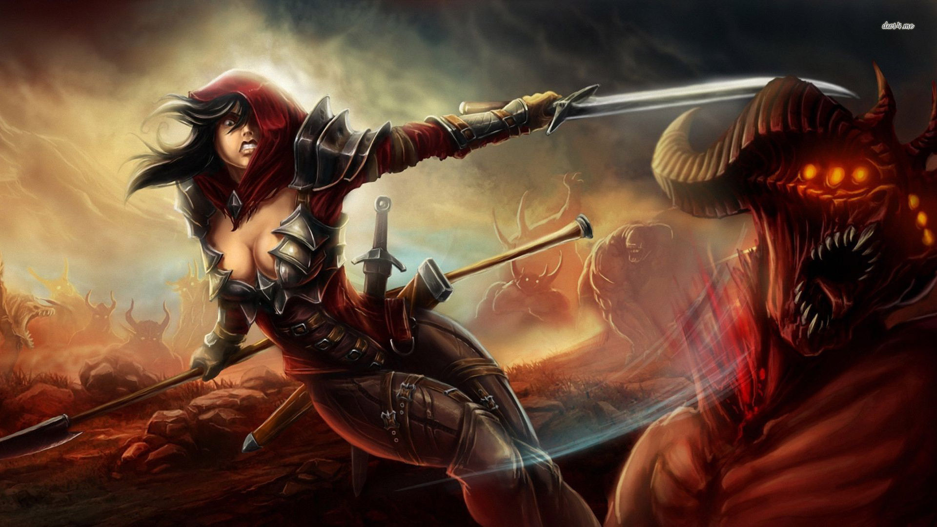 Female Fantasy Warrior - HD Wallpaper 