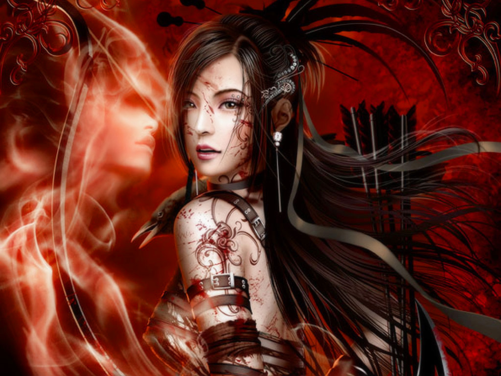 Warrior Girl - Fantasy Girls Warrior Wallpaper Hd - HD Wallpaper 