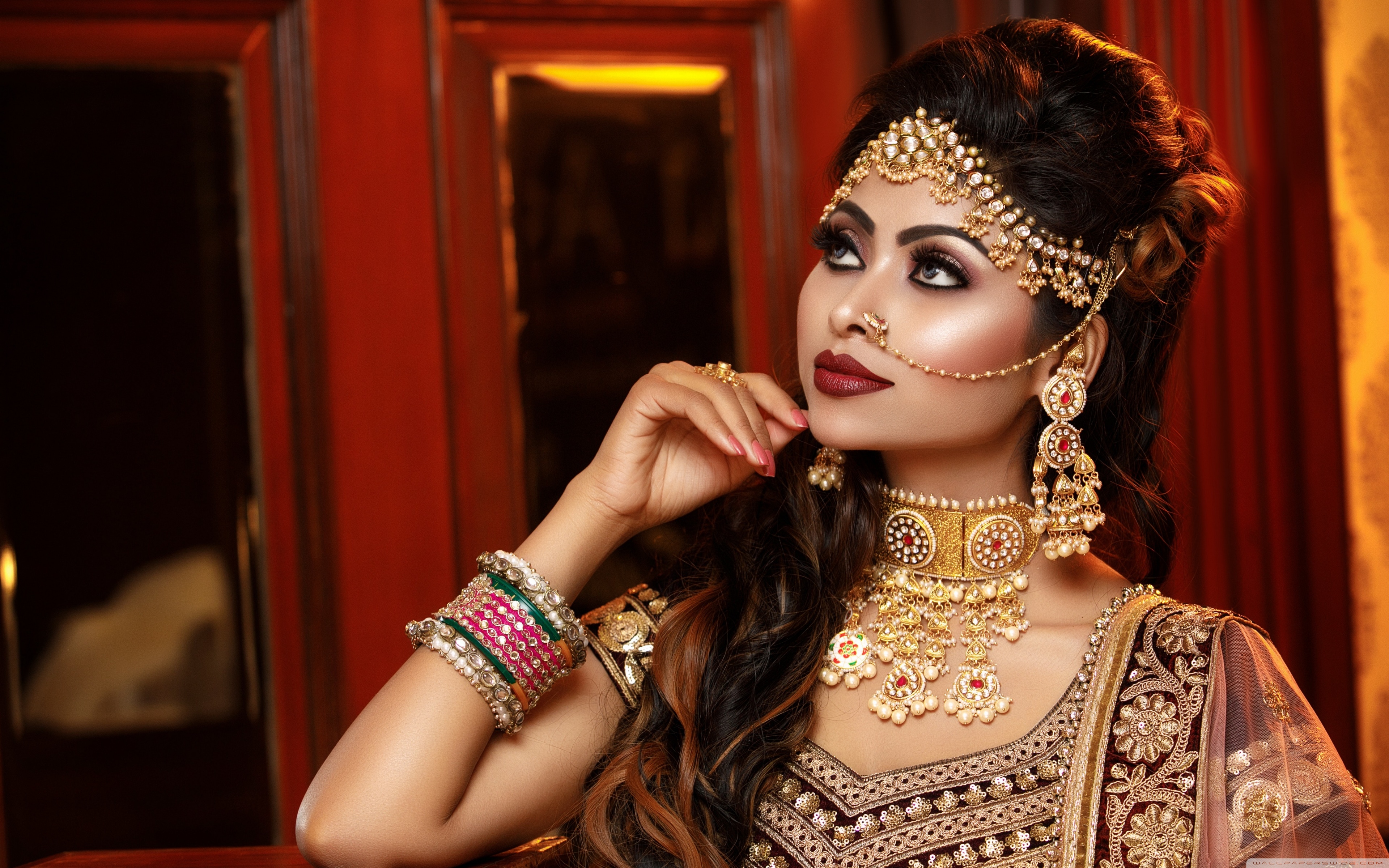 Garba Makeup - HD Wallpaper 