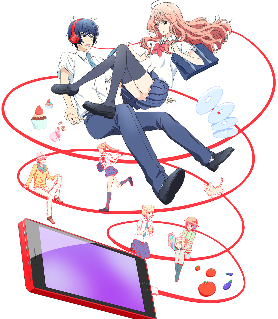 3d Kanojo Real Girl Anime Cover - HD Wallpaper 