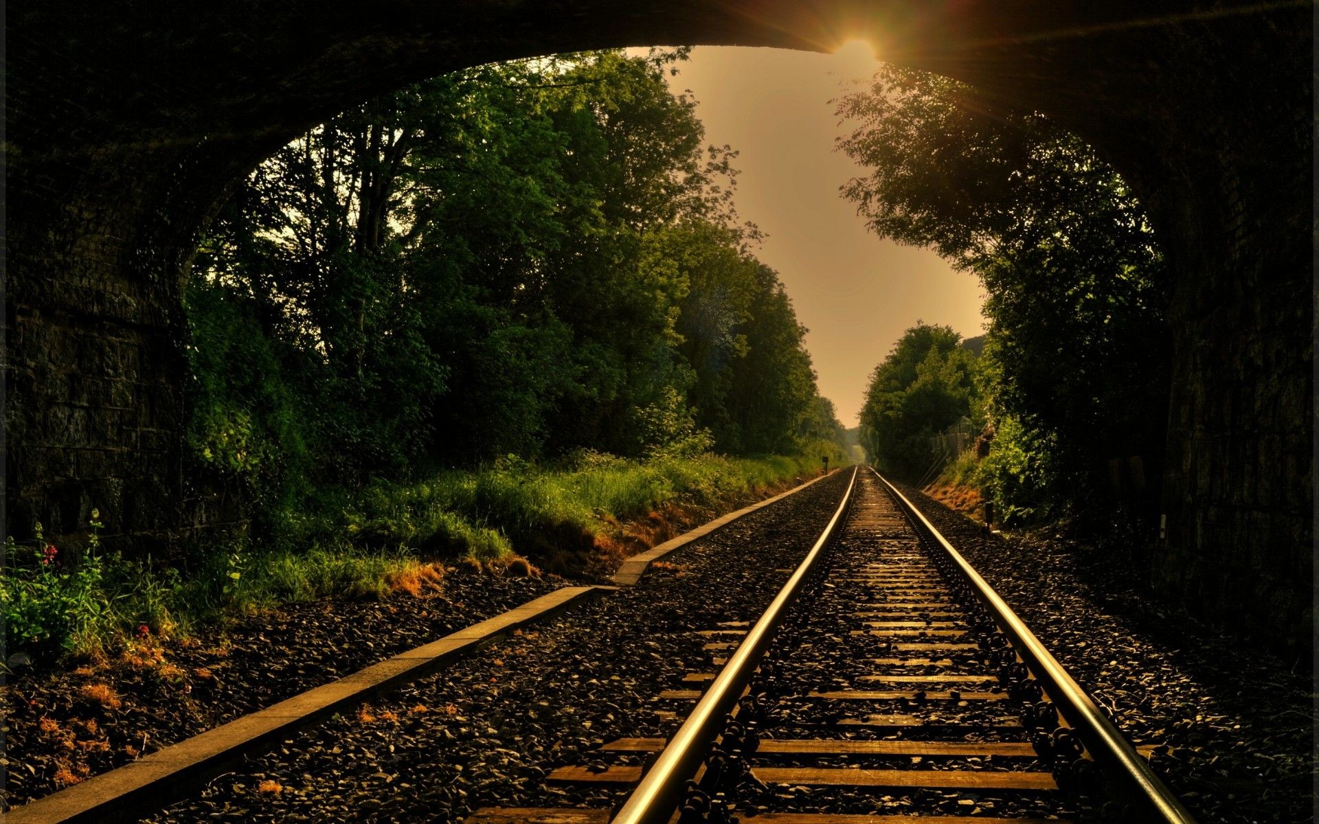 1920x1200, Train Wallpapers Android Apps On Google - Train Tracks - HD Wallpaper 