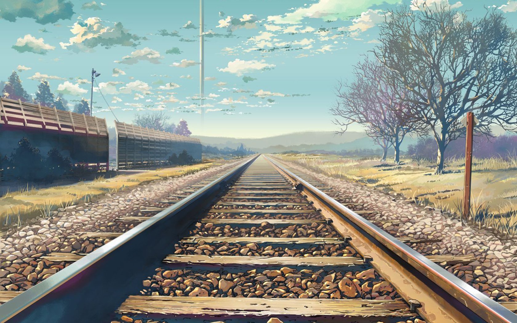 Railway Track Background Hd - HD Wallpaper 