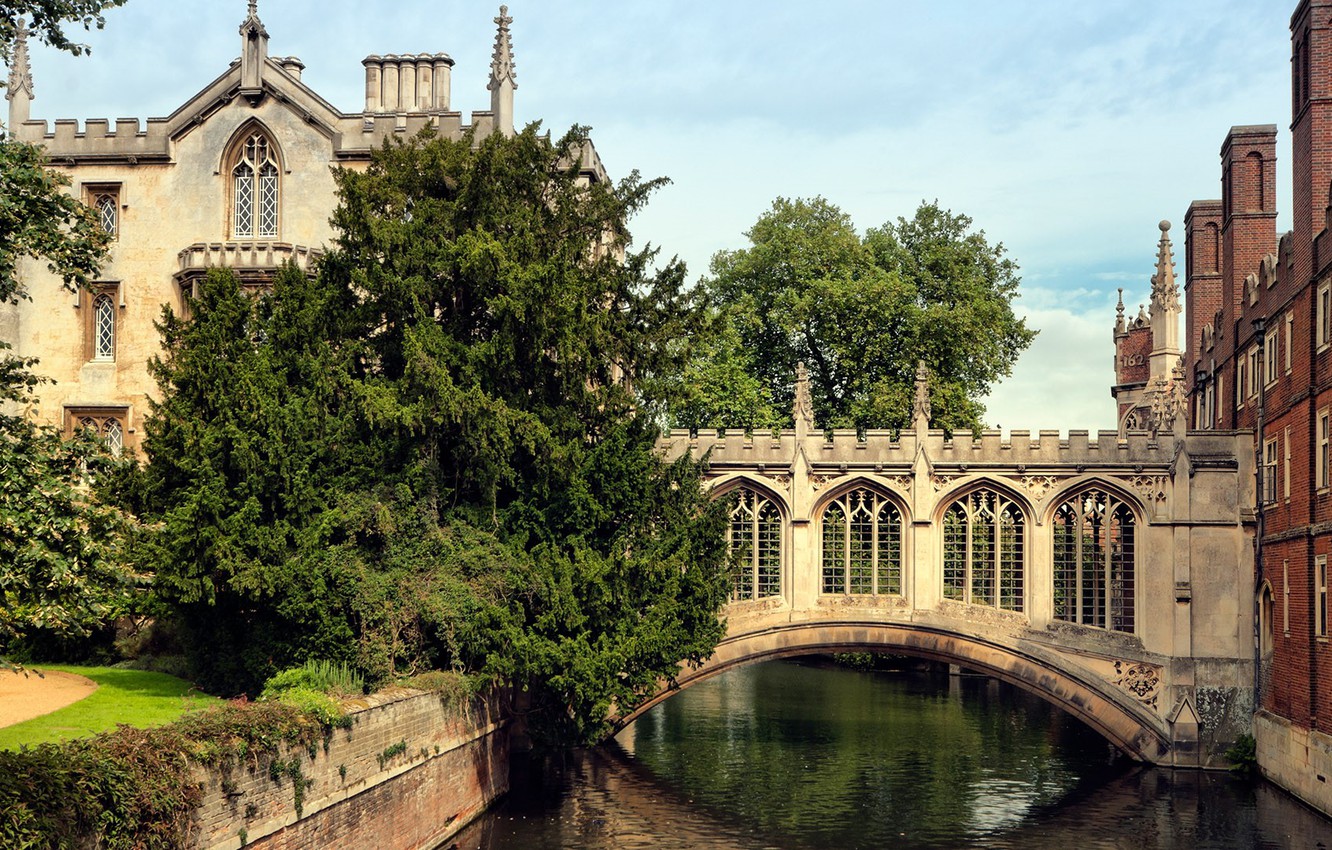 Photo Wallpaper Uk, England, The Bridge Of Sighs, University - Bridge Of Sighs - HD Wallpaper 