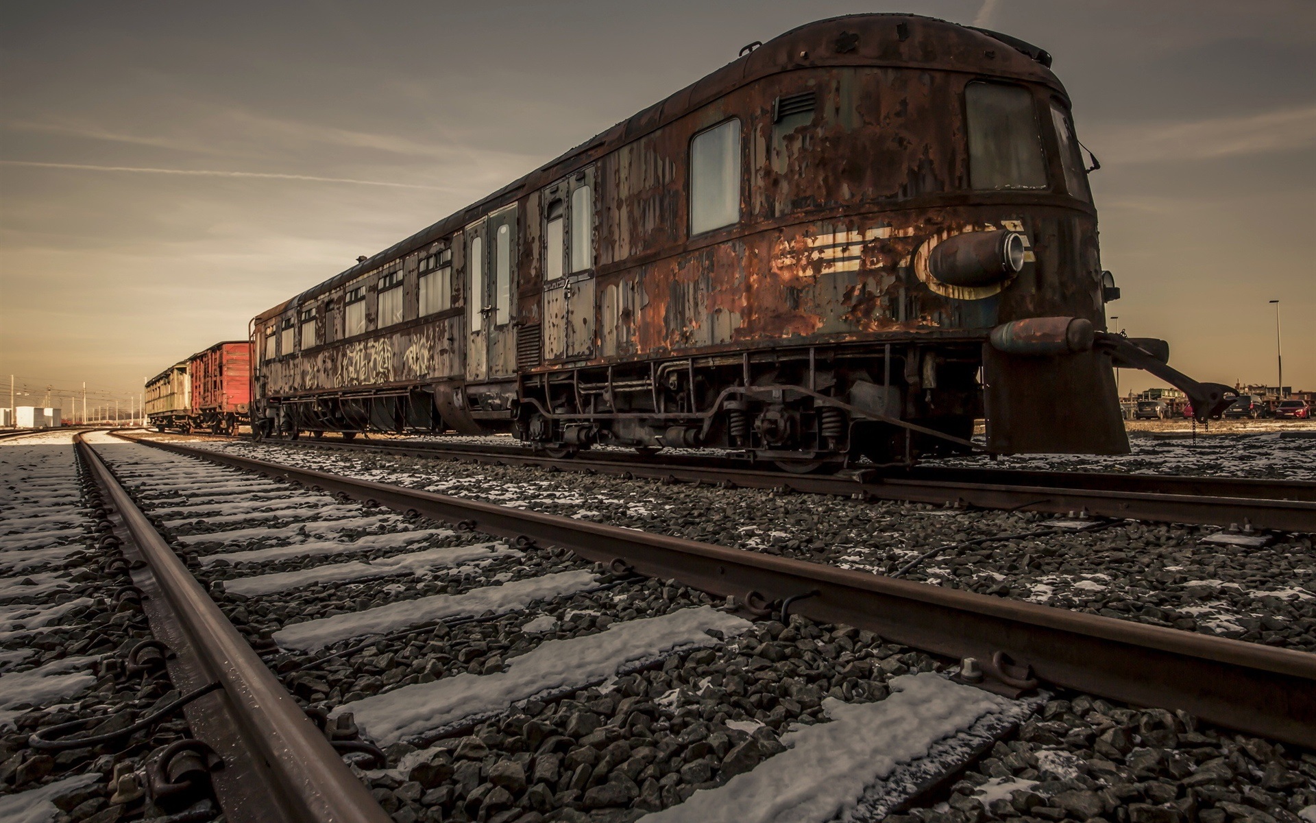 Wallpaper Old Train, Railway - Фон Поезда - HD Wallpaper 