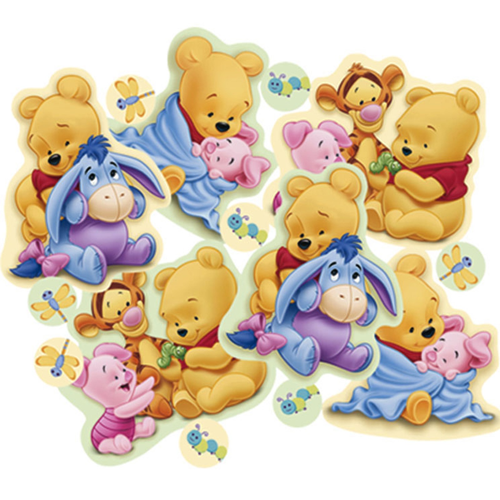 Pooh Bear Wallpaper - Baby Pooh Bear And Friends - HD Wallpaper 