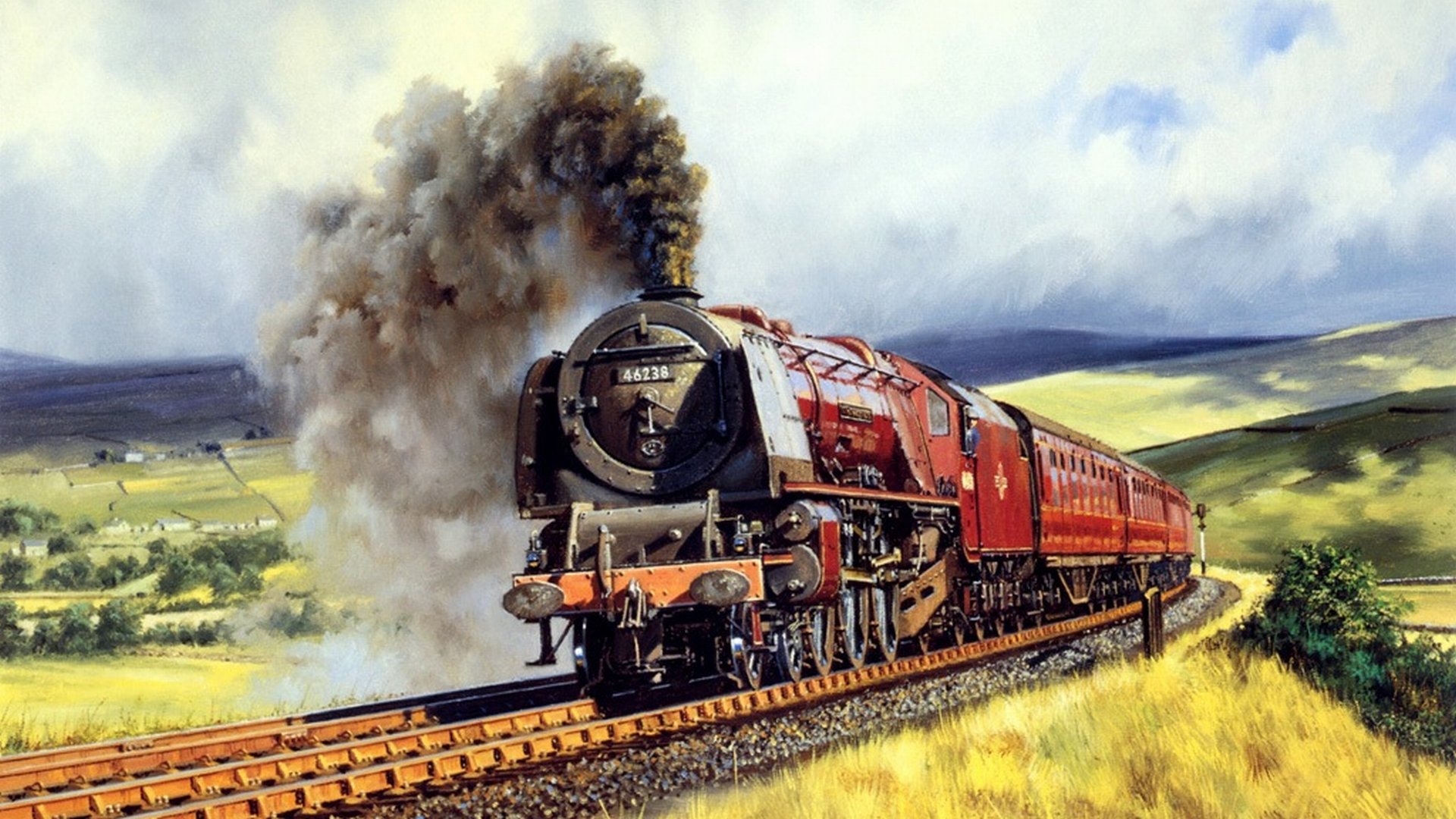 High Resolution Train Hd 1080p Background Id - Steam Train Background Hd - 1920x1080  Wallpaper 