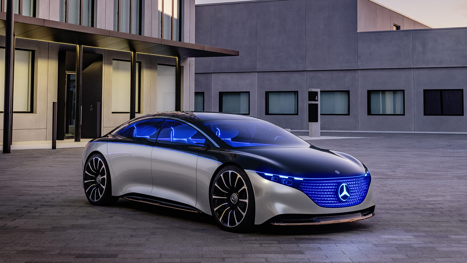 Mercedes Benz Vision Eqs - HD Wallpaper 