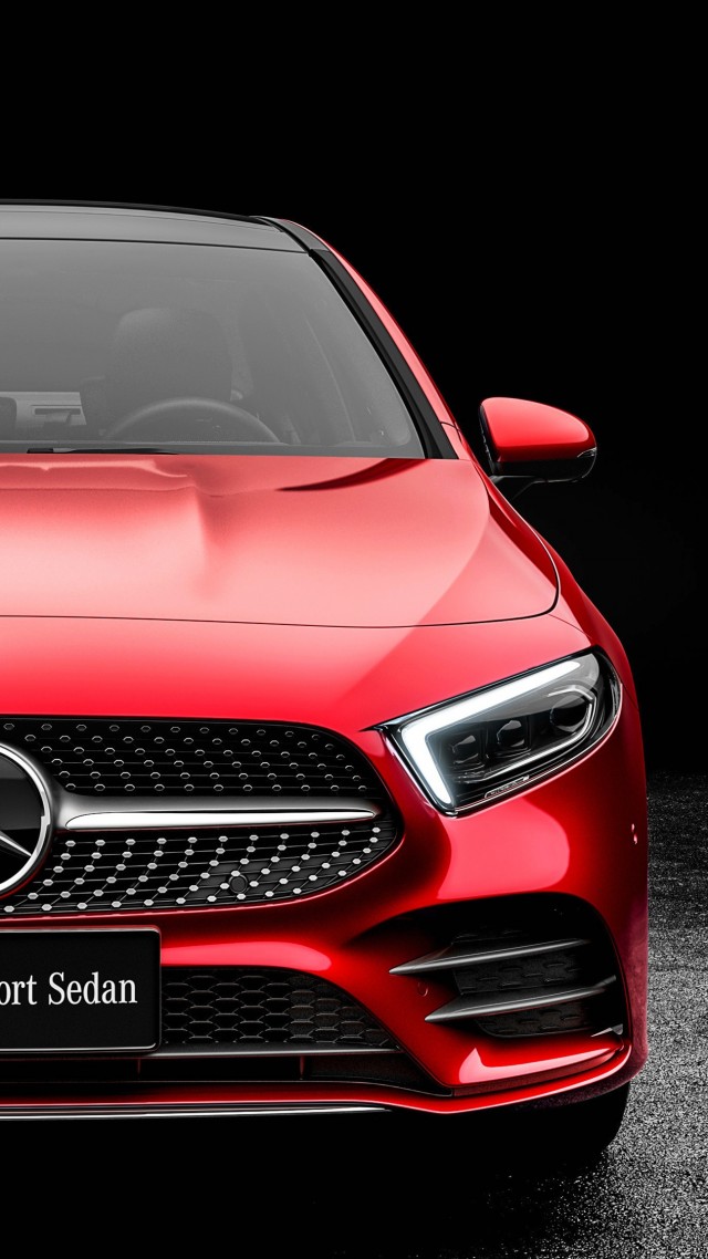 Mercedes Benz A Class L Sedan, 2019 Cars, 4k - A220 Mercedes 2019 Red - HD Wallpaper 