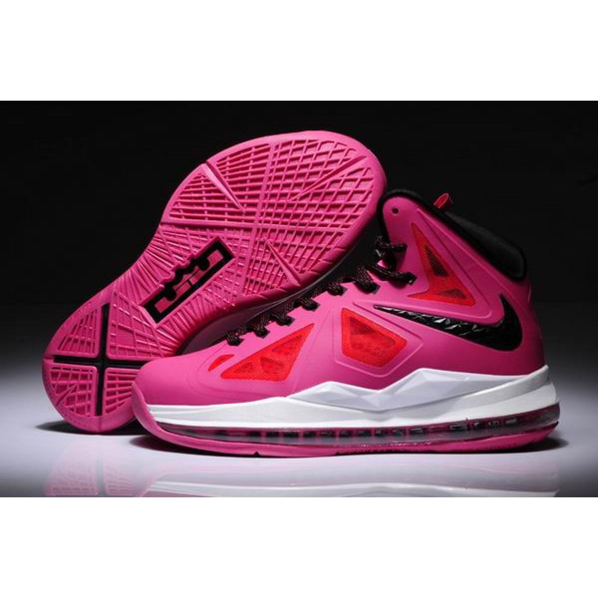 lebron james shoes pink and white