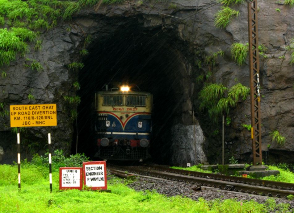 Indian Railways Inducts New Machine 09 3x Dynamic Tamping - Konkan Railway Big Tunnel - HD Wallpaper 