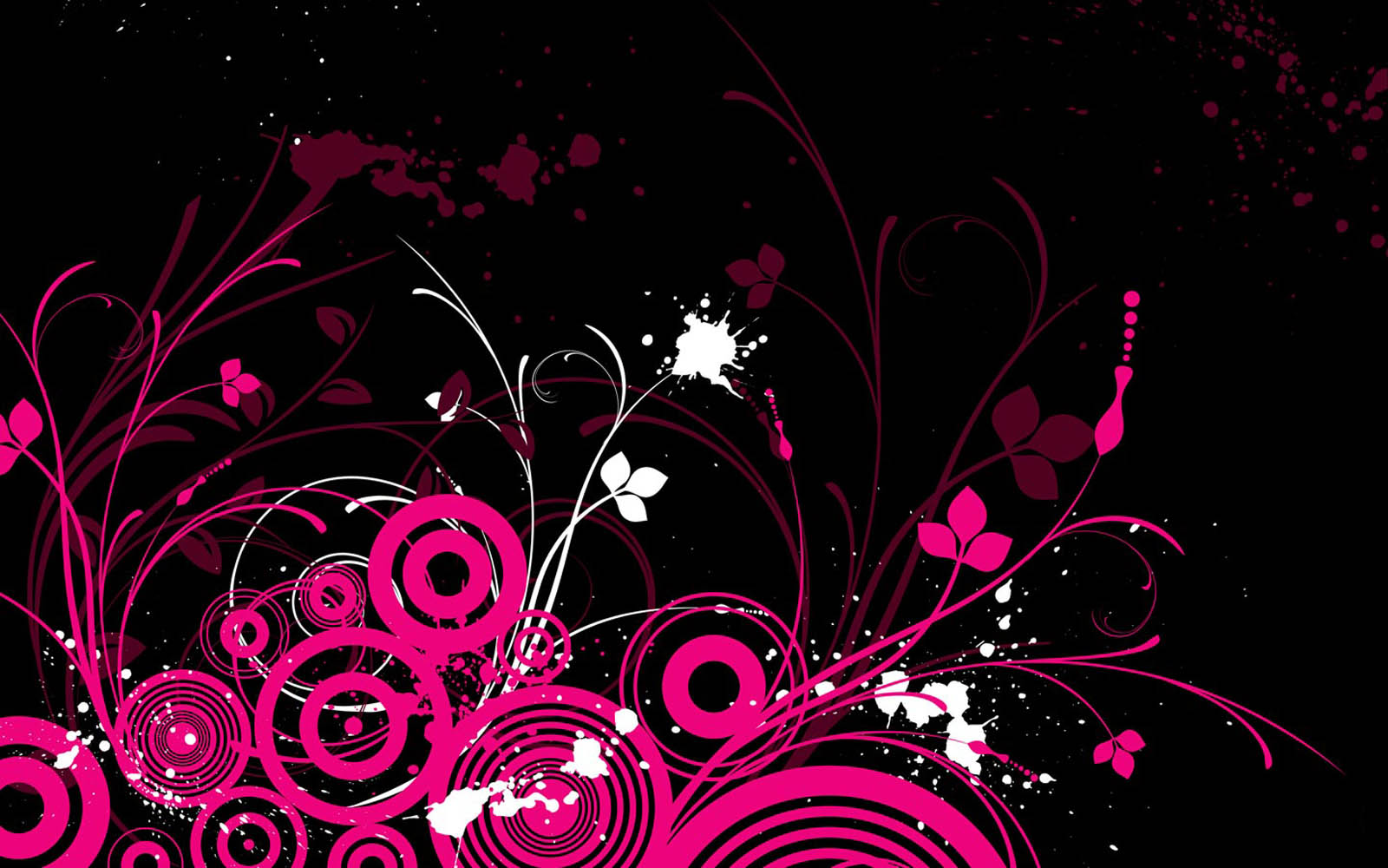 Pink And Black Abstract - HD Wallpaper 