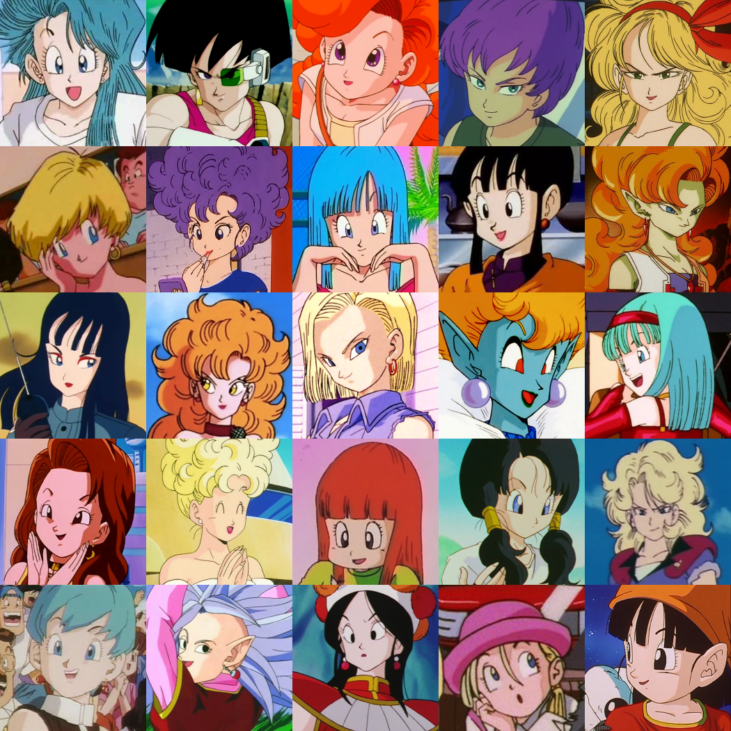 Dragon Ball Ladies Collage Dragon Ball Females - Dragon Ball All Girls - HD Wallpaper 
