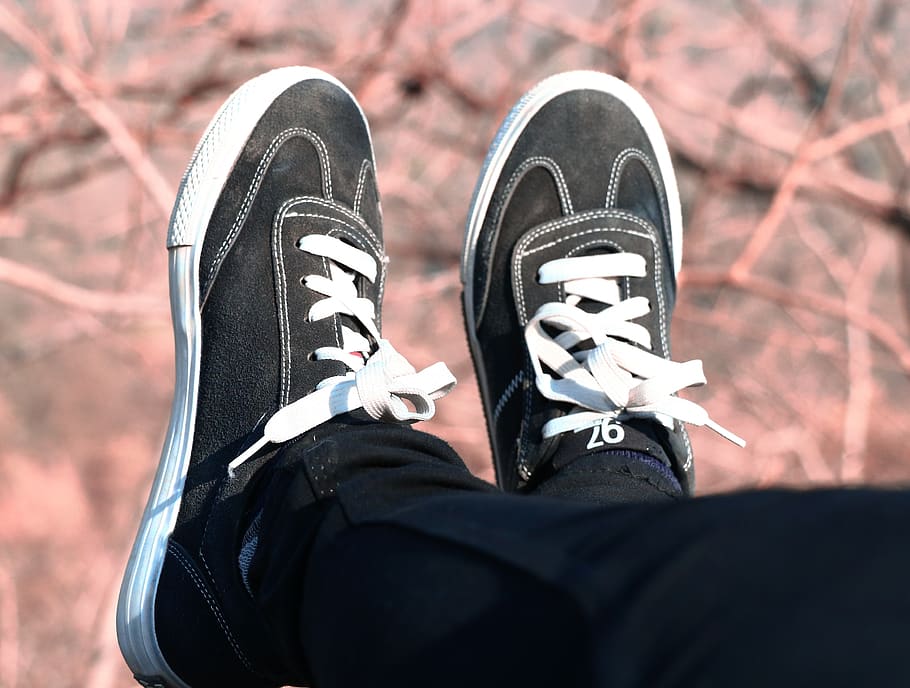 Shoes, Black, Lace, Dom, Wow, Cool, Forest, Low Section, - Walking Shoe - HD Wallpaper 