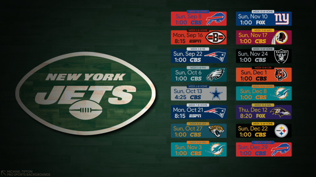 2019 Nfl New York Jets Desktop Hardwood Schedule Eastern - New York Jets 2019 Schedule - HD Wallpaper 
