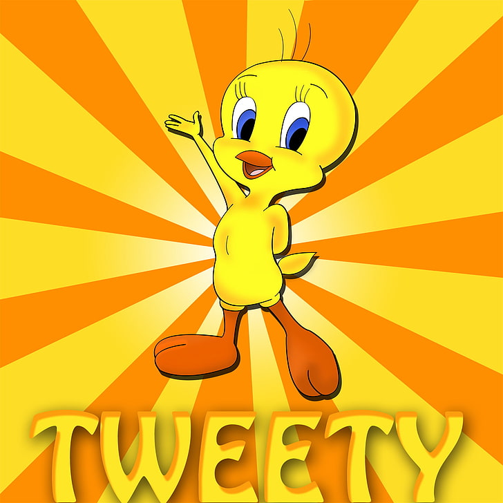 Looney, Tunes, Tweety, Hd Wallpaper - Tweety Bird With Background - HD Wallpaper 