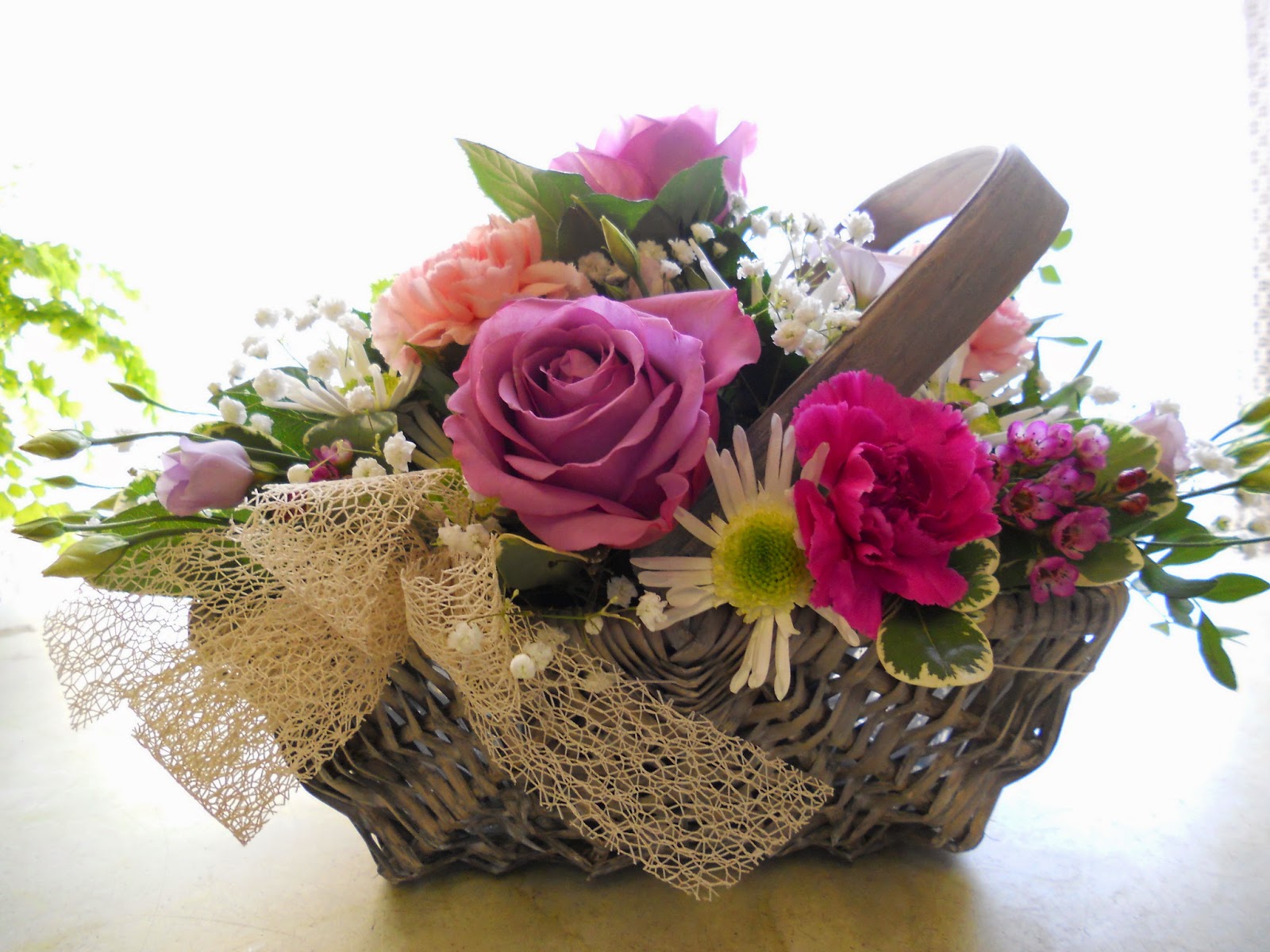 Rbirbi Flowers Basket Pictures, Bsnscb - HD Wallpaper 