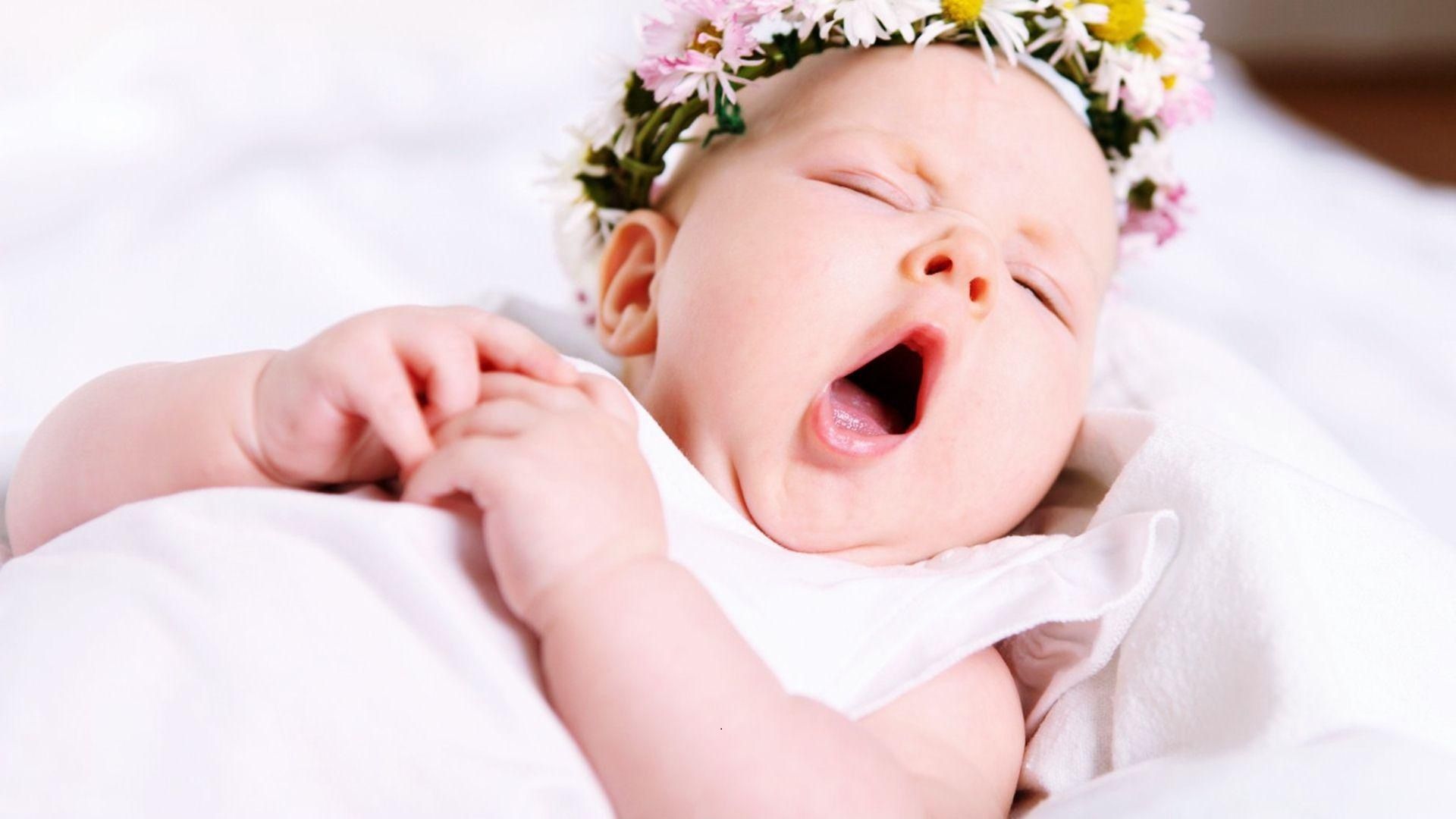 Cute Sleeping Baby - HD Wallpaper 